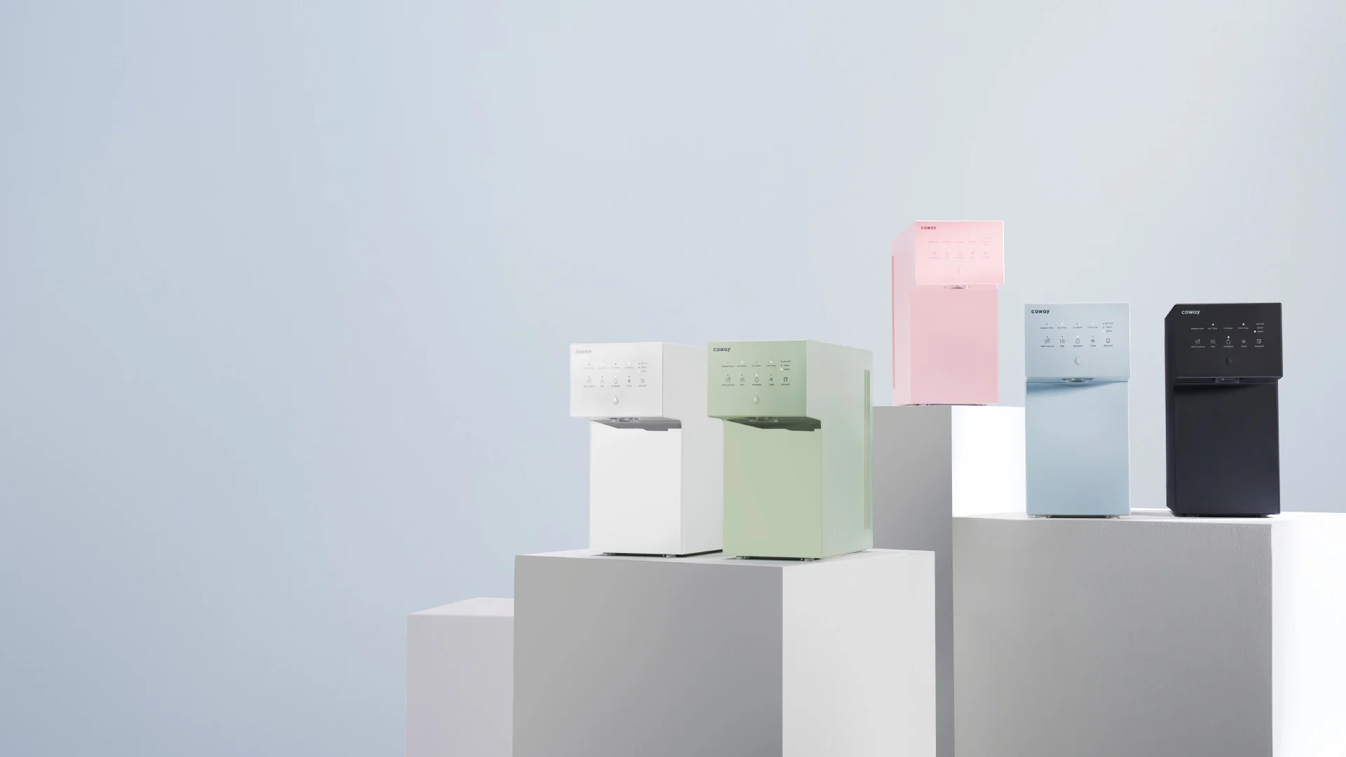 Coway NeoN water purifiers available in five colours