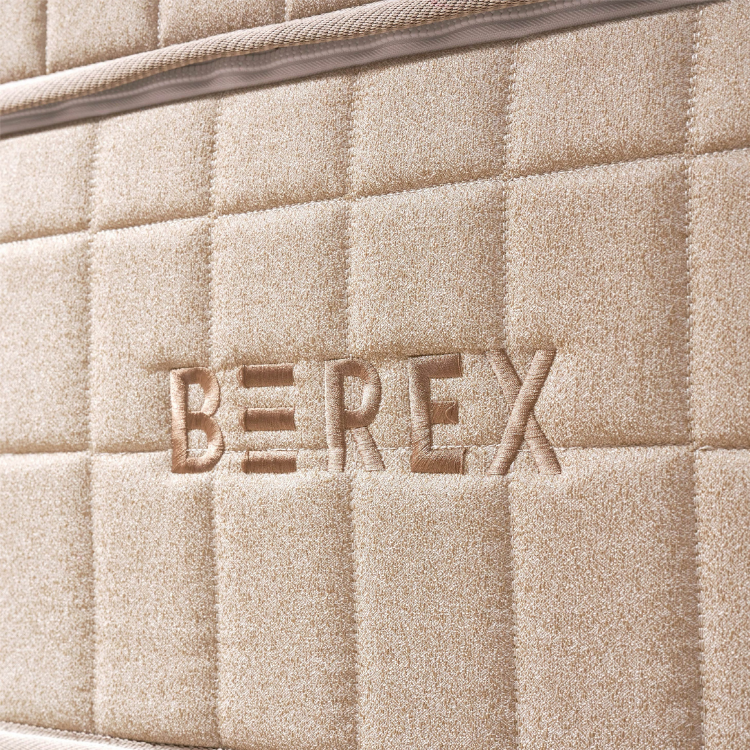 Coway BEREX Elite mattress with Brown leather bedframe