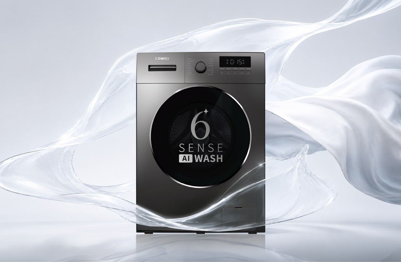 Front Load Washer 12kg — 6-Sense AI Wash