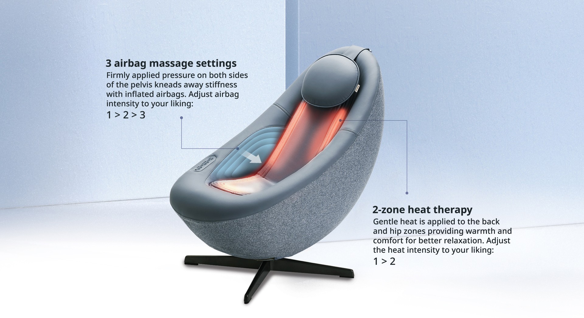 BEREX Pebble Customised massage and heat therapy