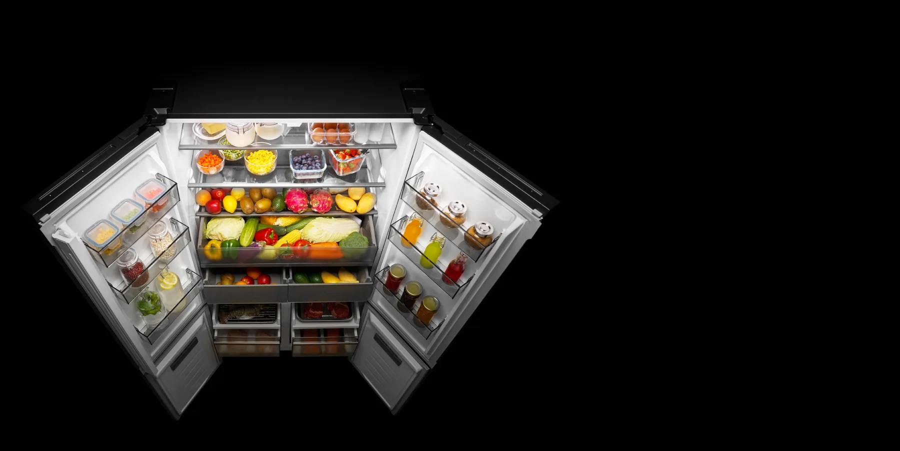 Coway Multi-Door Refrigerator 551L — Flexible space, perfect control